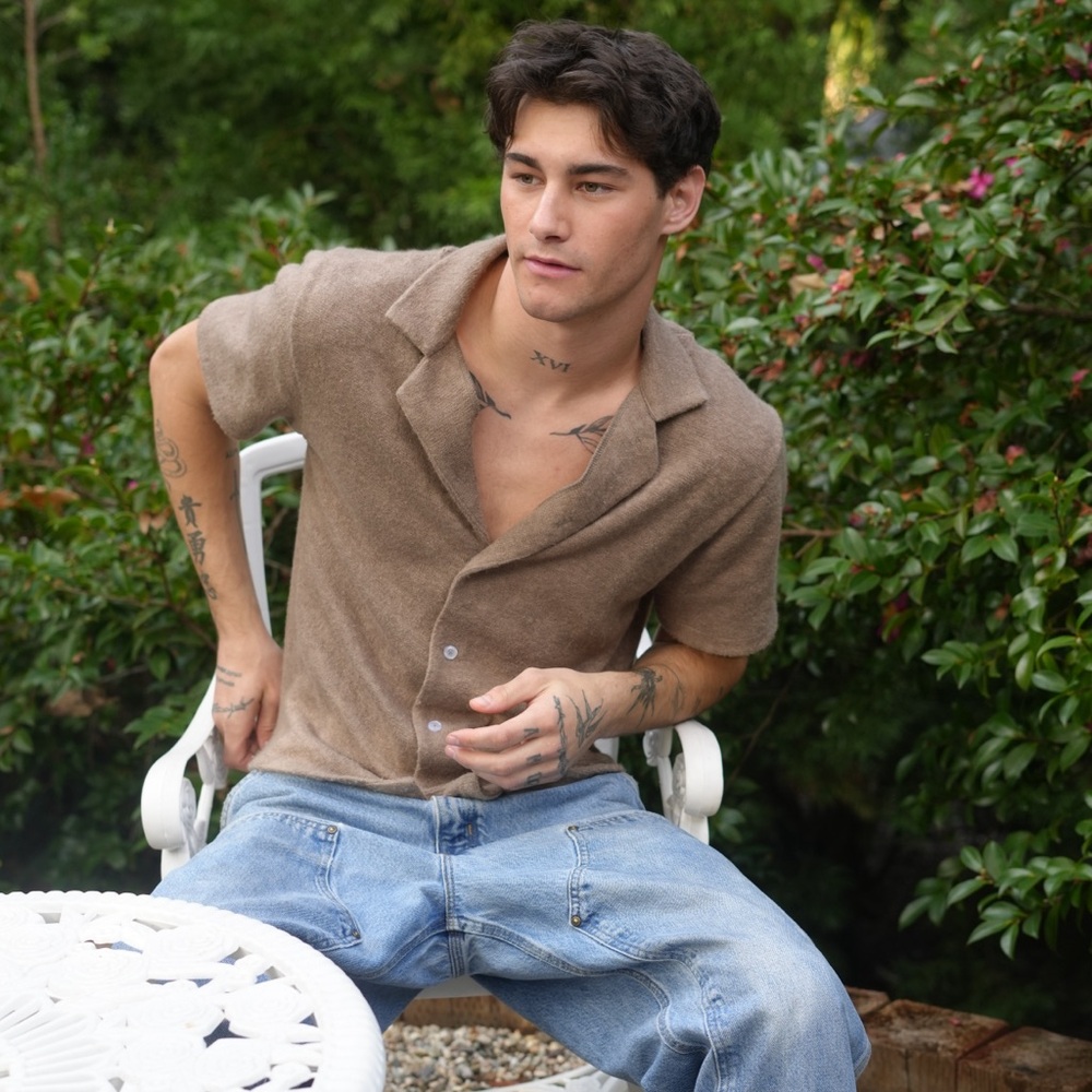 Men's Espresso Button Down Shirt